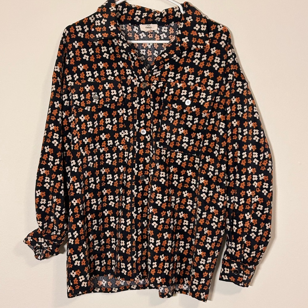 Floral Button-Up Shirt